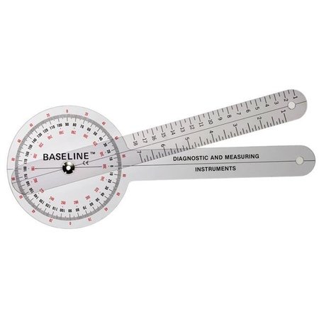 FABRICATION ENTERPRISES Fabrication Enterprises 12-1000 Baseline Plastic Goniometer - 360 Degree Head - 12 in. Arms 12-1000